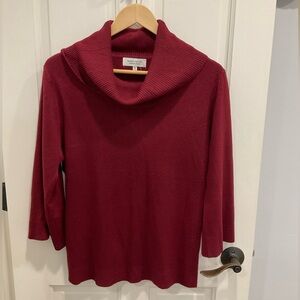 Sherry Taylor American Brand Women’s Burgundy Cowl Neck Sweater XL